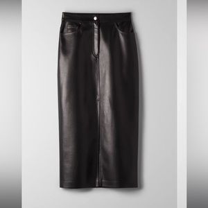 Aritzia Wilfred Faux Leather Skirt